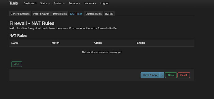 Turris-nat-rules