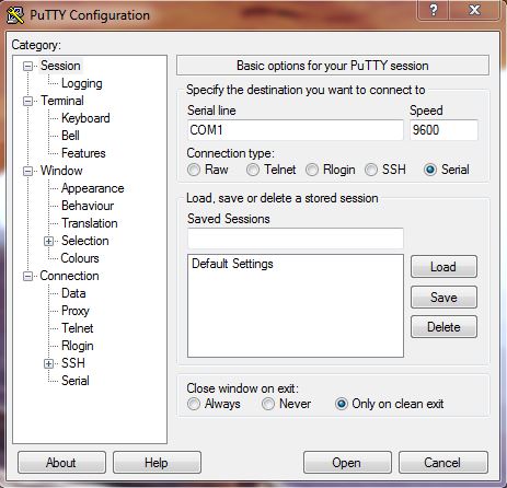 Putty-Select_Serial